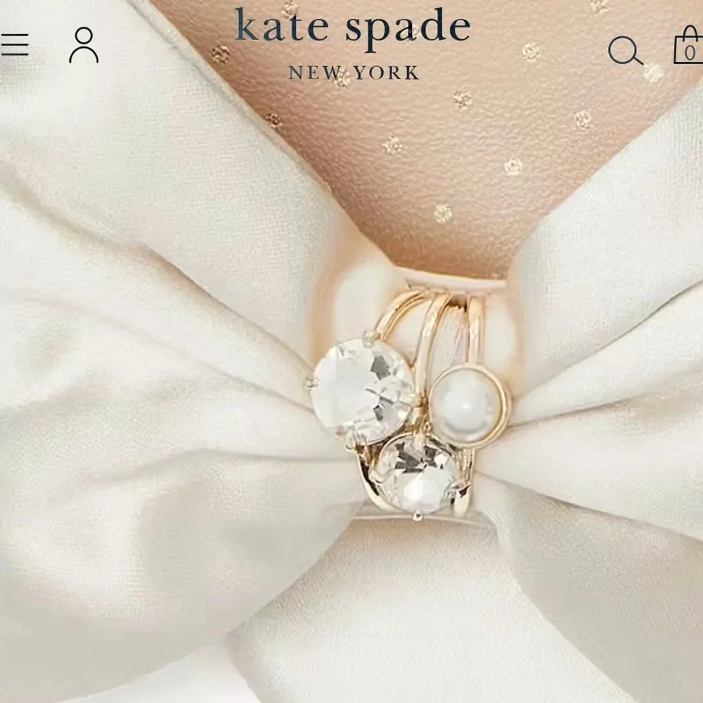 NIB Kate Spade Happily Slingback Pumps Size 8 Wedding Ivory